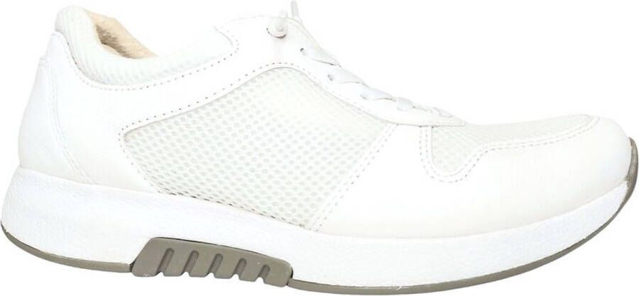 Gabor Rollingsoft Sneakers met sleehak met label aan de hiel vrijetijdsschoen lage schoen veterschoen
