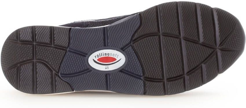 Gabor Rollingsoft Sneaker 76.875.66 Blauw Zwart Combi