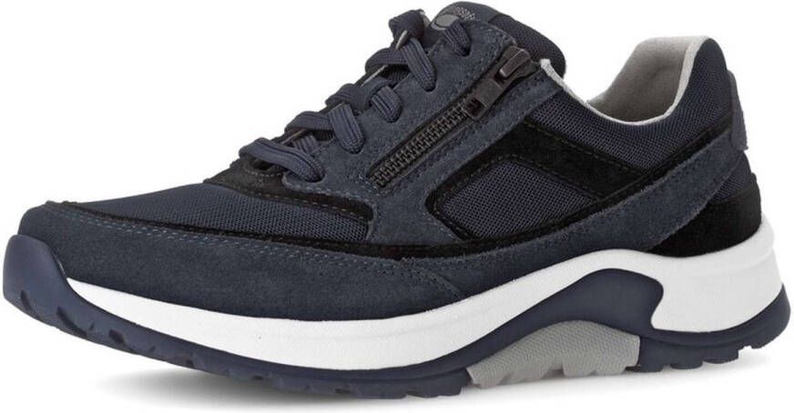 Gabor Rollingsoft Sneakers met sleehak veterschoen lage schoen vrijetijdsschoen buitenrits g-breedte