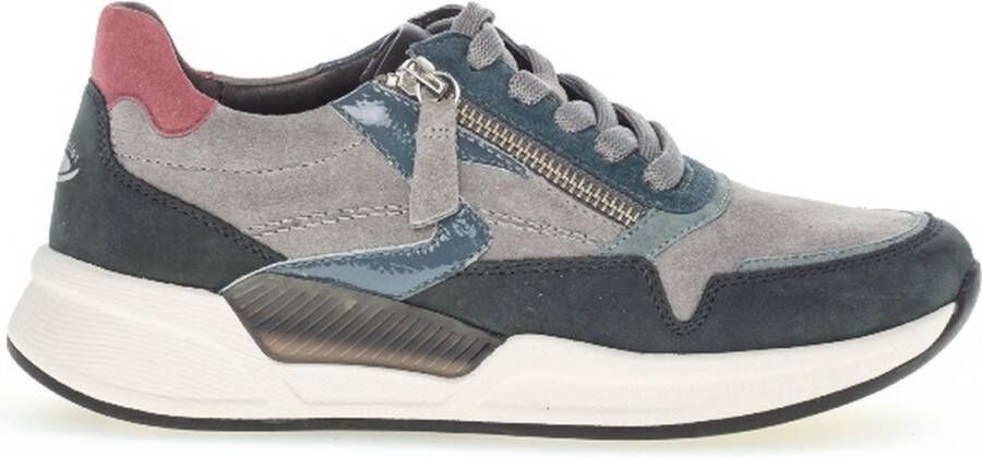Gabor Rollingsoft Sneaker 96.957.39 Grijs Petrol Combi 5½ 38½