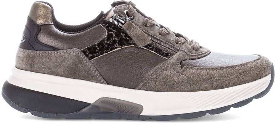 Gabor Rollingsoft Sneaker Bruin Brons Combi