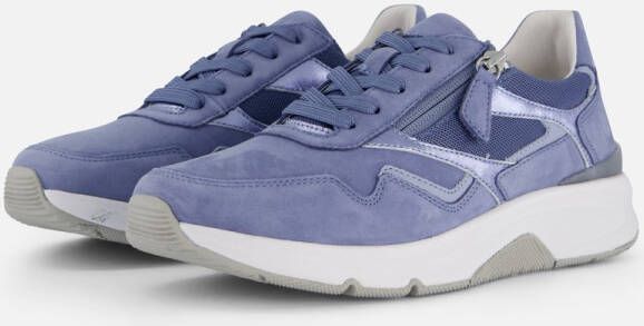 Gabor Rollingsoft Sneakers blauw Leer Dames