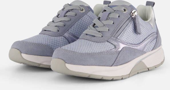 Gabor Rollingsoft Sneakers blauw Nubuck Dames