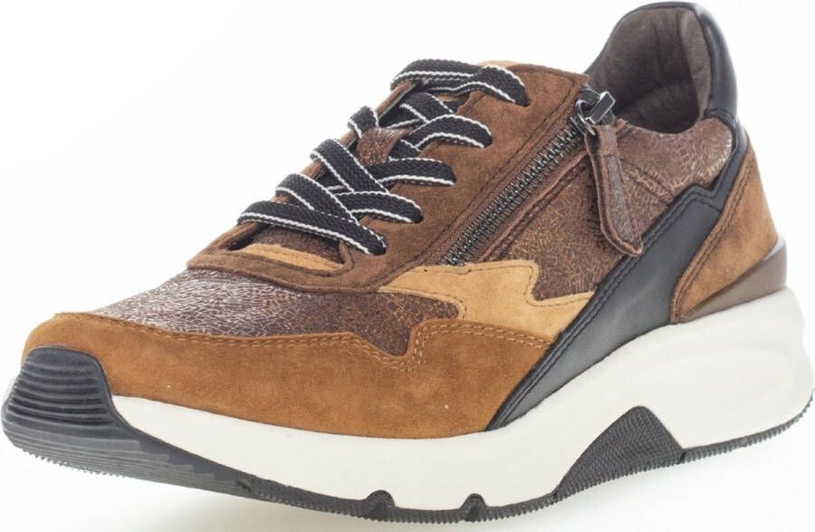 Gabor Bruine wandelschoenen voor dames Materiaalmix Brown Dames