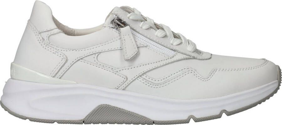 Gabor Comfortabele Rollingsoft sneaker voor dames White Dames