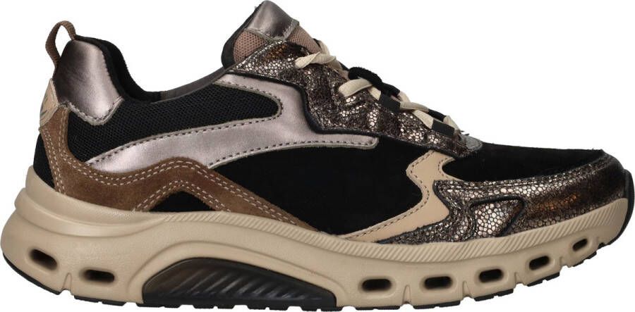 Gabor Rollingsoft Sneaker 76.986.23 Zwart Brons Combi