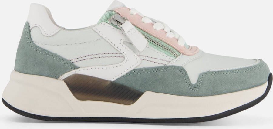 Gabor Rollingsoft Sneakers groen Leer Dames