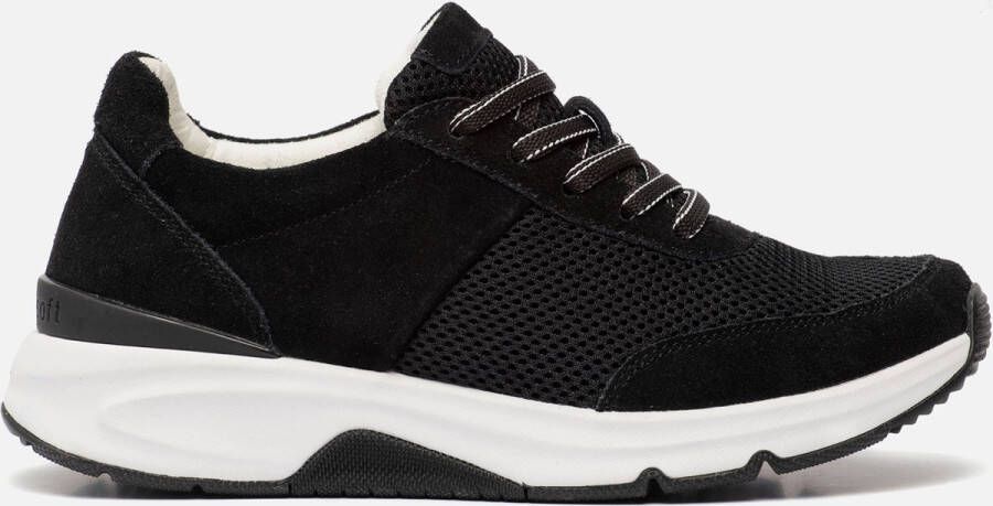 Gabor Sneakers Zwart Suede 101242 Dames Suède