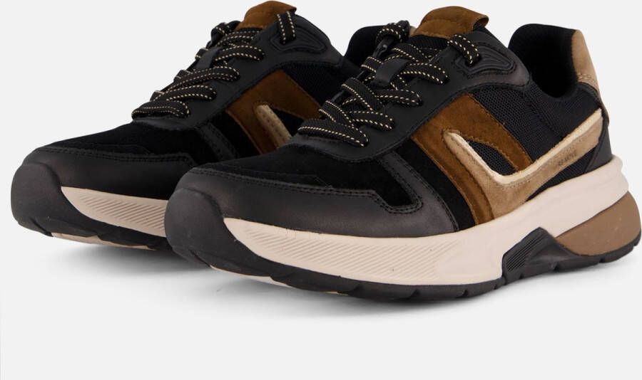 GABOR Lage Sneakers Dames 845.1 Maat: 42 Materiaal: Leer Kleur: Zwart