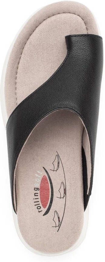 Gabor Rollingsoft teenslipper 66.812.67 zwart