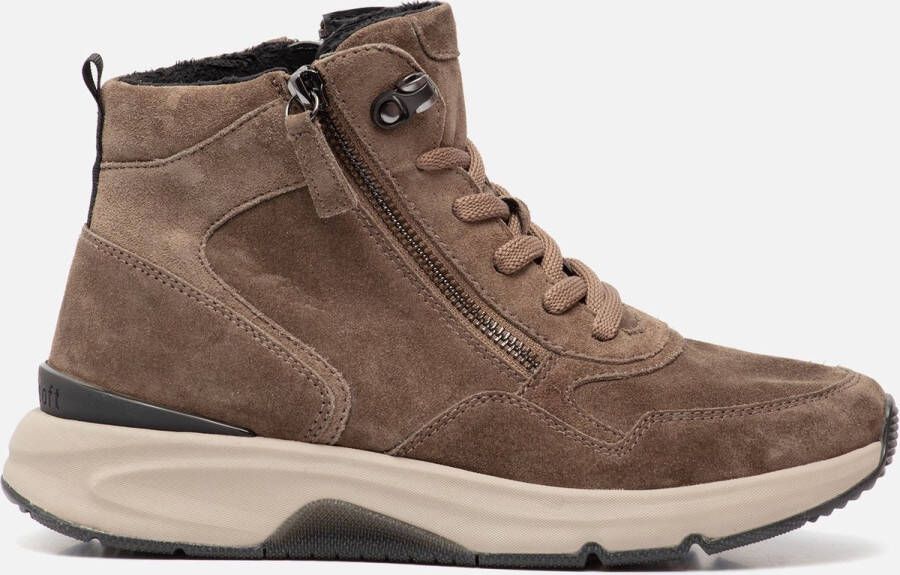 Gabor Dames Veterschoenen 36.888.30 Rolling Soft Taupe