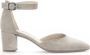 Gabor Beige Suède Pump met Enkelband Beige Dames - Thumbnail 9