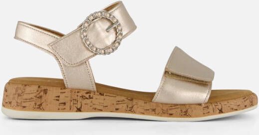 Gabor Sleehaksandaaltjes Rhodos riemchensandaal comfort-schoen zomerschoen met mooie sierspeld