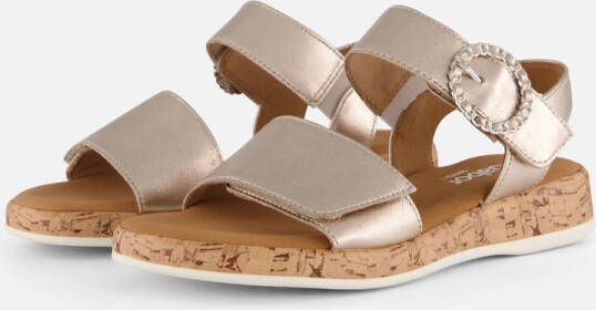 Gabor Sleehaksandaaltjes Rhodos riemchensandaal comfort-schoen zomerschoen met mooie sierspeld