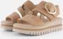 Gabor Best Fitting suède sandalen beige - Thumbnail 6