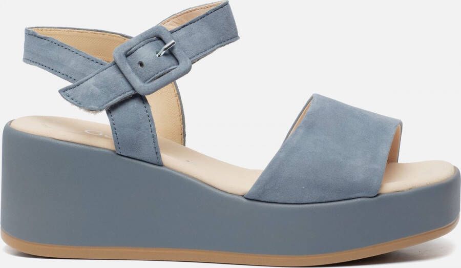 Gabor Sandalen blauw Suede Dames