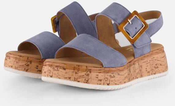 Gabor Sandalen blauw Synthetisch Dames