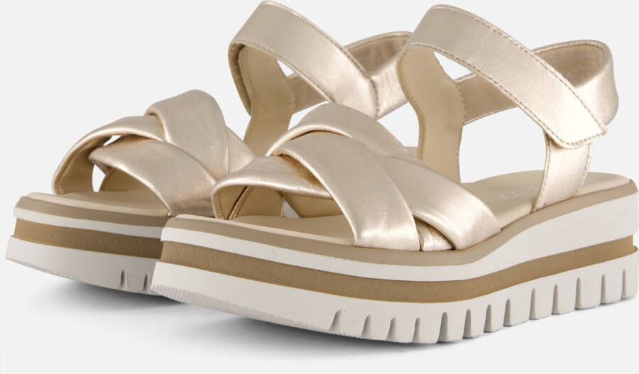 Gabor Sleehaksandaaltjes zomerschoen sandaal sleehak met praktische klittenbandsluiting - Foto 2