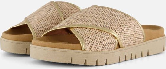 Gabor Sandalen goud Textiel Dames