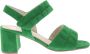 Gabor 21.711.19 Samth. Verde-sandalen met hak-pumps - Thumbnail 1