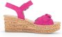 Gabor Gele suède sandaal voor dames Pink Dames - Thumbnail 1