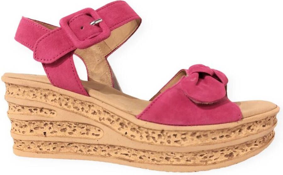Gabor Gele suède sandaal voor dames Pink Dames
