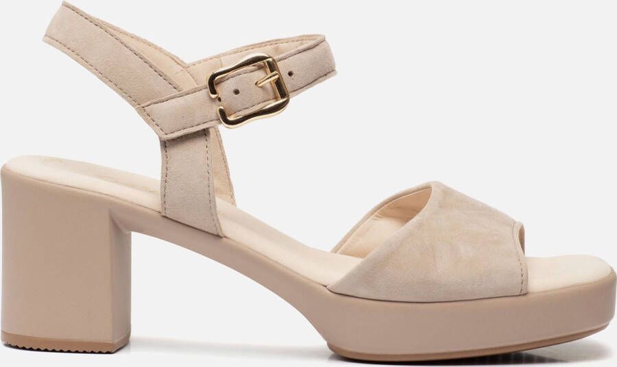 Gabor Sandalen met hak beige Suede Dames - Foto 1