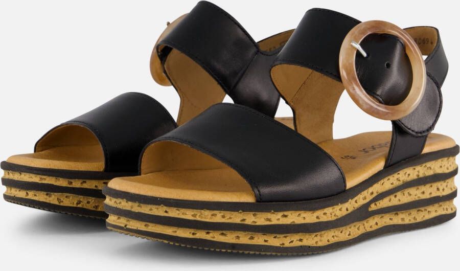 Gabor Zwarte Sandalen 550.2 Dames Black Dames