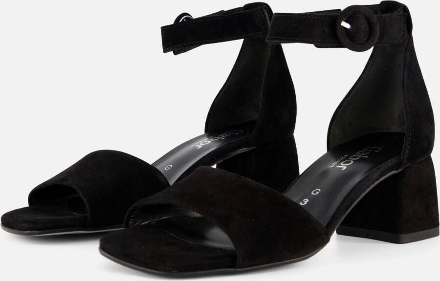 Gabor Sandalen zwart Suede Dames