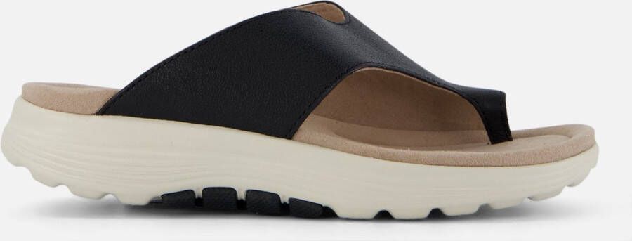 Gabor 46.812.67 Cervo Schwarz-rollingsoft slipper -teenslipper rollingsoft