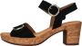 Gabor Verhoog je stijl met zwarte suède hoge hak sandalen Black Dames - Thumbnail 1