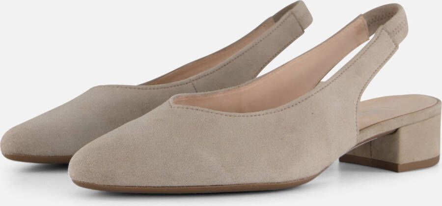 Gabor Slingback Pumps beige Suede Dames