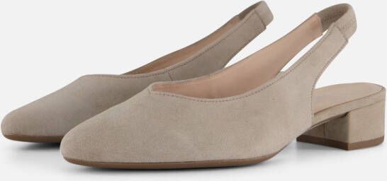 Gabor Slingback Pumps beige Suede Dames