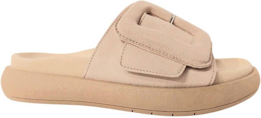 Gabor Slippers plateau zomerschoen slippers met grote decoratieve gesp
