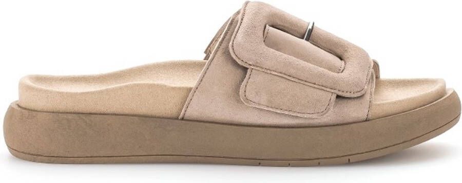 Gabor Slippers beige Suede Dames