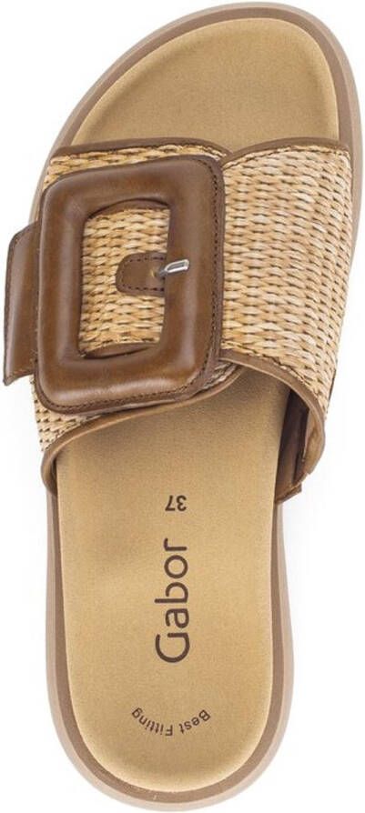 Gabor -Dames beige slippers & muiltjes