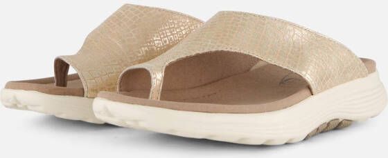 Gabor Rolling Soft Teenslipper Dames Goud