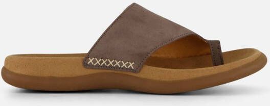 Gabor Teenslippers sleehak zomerschoen dianette met contrastkleurig borduursel