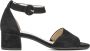 Gabor Sandalen met hak zwart Suede Dames - Thumbnail 1