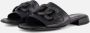 Gabor Slippers zwart Textiel Dames - Thumbnail 1