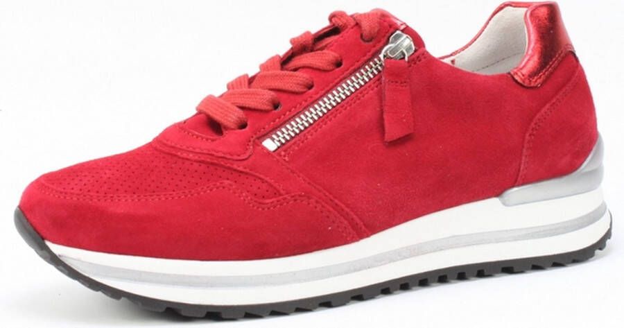 Gabor Sneaker 06.528.68 Rubin Rood Suède Wijdte H