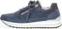 Gabor Blauw Marine Suède Sportieve Geperforeerde Sneakers Blue Dames - Thumbnail 1