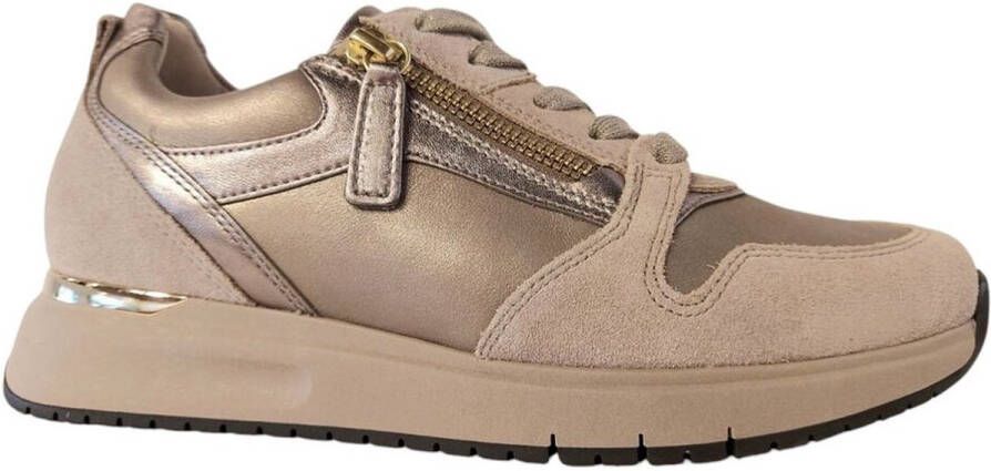 Gabor Sneaker 76.466.65 Silk Taupe Combi -Wijdte H-dames