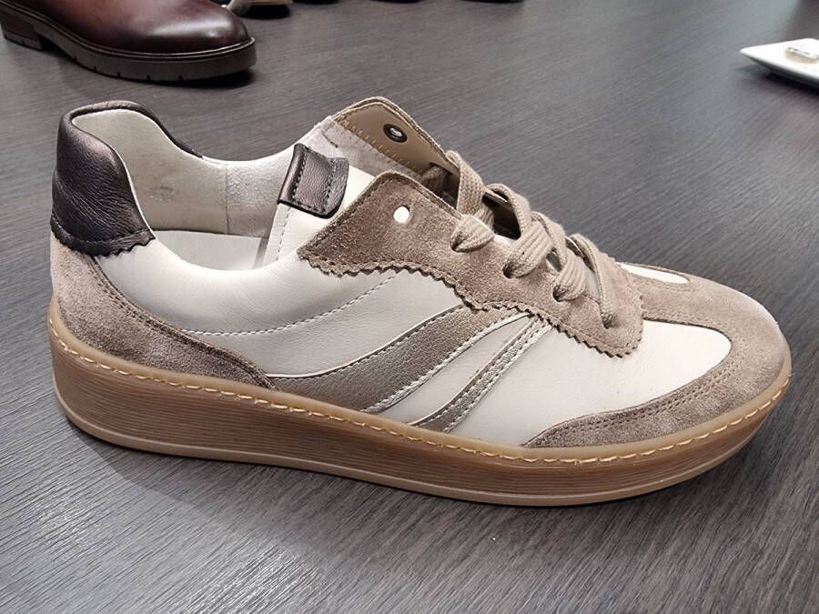 Gabor Sneaker 76.475.62 Latte Taupe Beige Combi Wijdte G