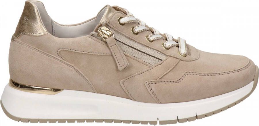 Gabor Sneakers Dames Lage sneakers Damesschoenen Suède 86.448 sue Zand - Foto 3
