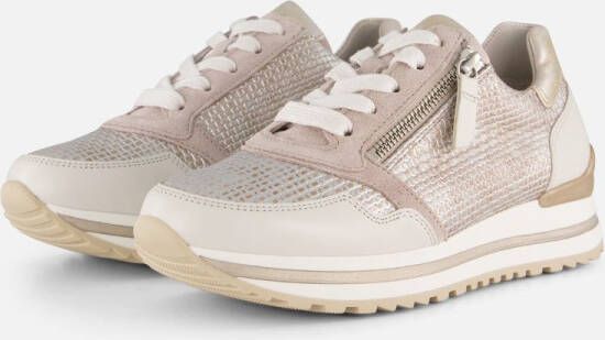 GABOR Lage Sneakers Dames 528 Maat: 40 Materiaal: Leer Kleur: Grijs