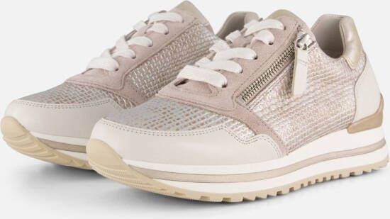 Gabor Sneakers met sleehak Turijn vrijetijdsschoen lage schoen veterschoen met mooie metallic details - Foto 2