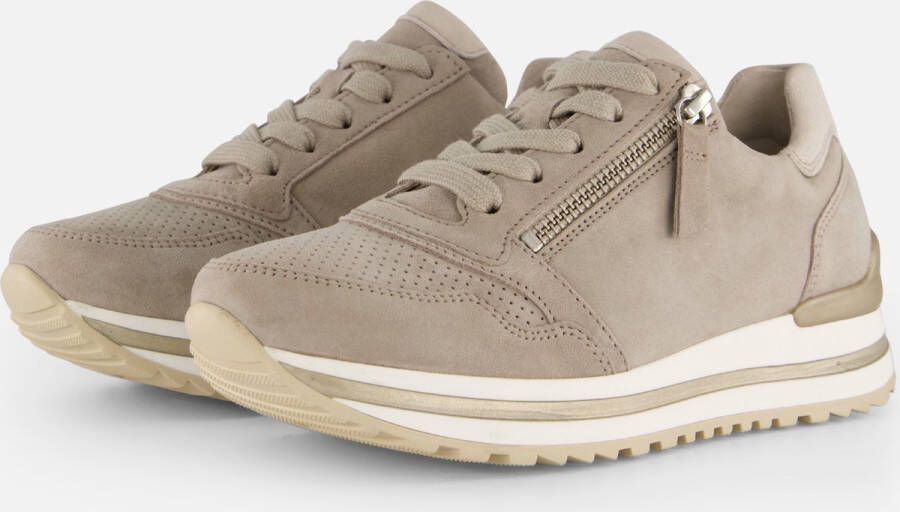 Gabor Sneakers beige Suede Dames
