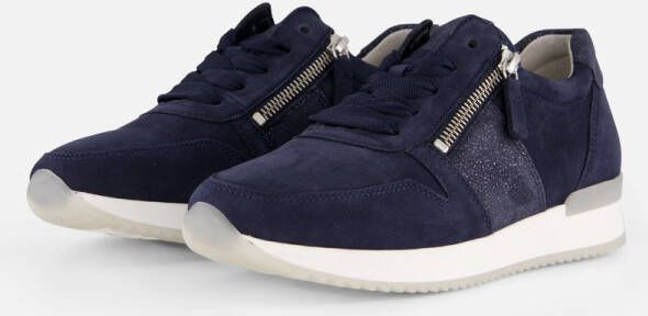Gabor Sneakers blauw Nubuck Dames