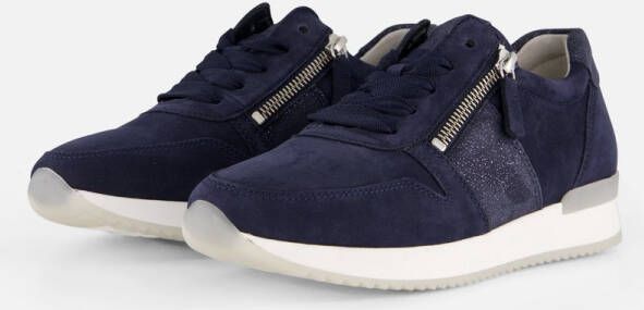 Gabor Sneakers blauw Nubuck Dames